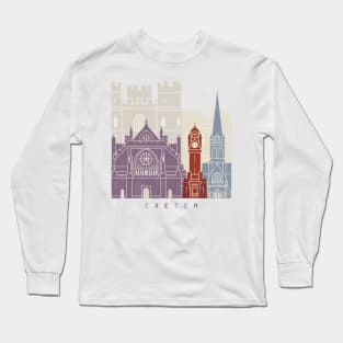 Exeter skyline poster Long Sleeve T-Shirt